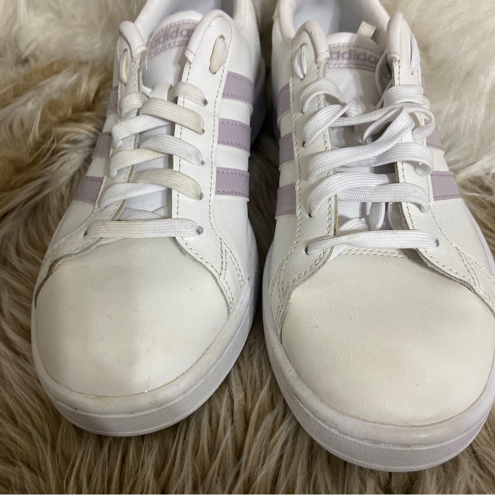 Adidas Grand Court Damen Sneakers Sportschuhe Freizeitschuhe Halbschuhe 8.5 - Picture 8 of 12